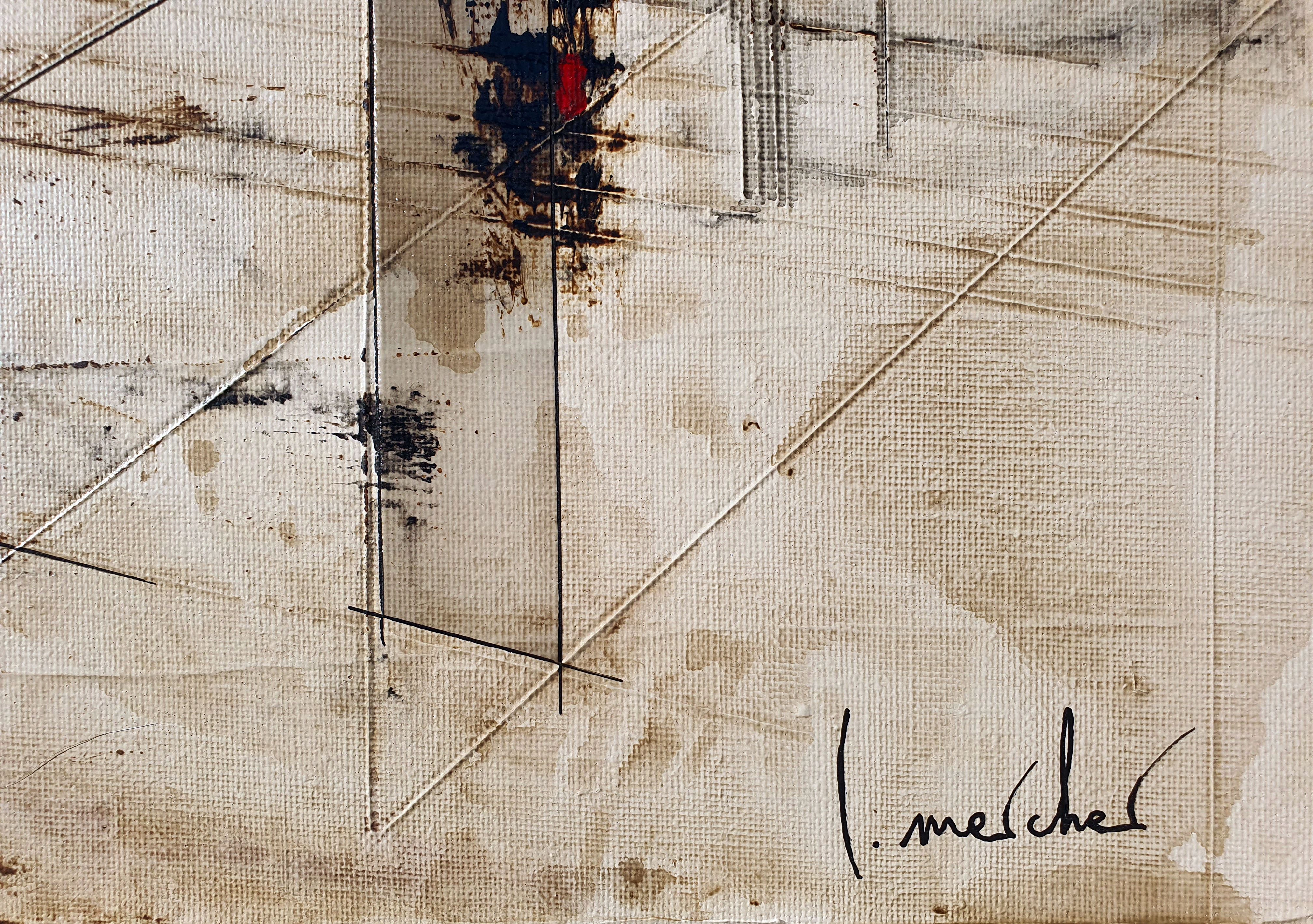 Tableau de LUDOVIC MERCHER a pour titre  CIVILIZATION style abstrait dim : LUDOVIC MERCHERprix:750