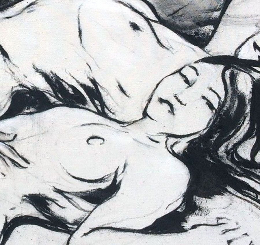 Tableau de CYRIL REGUERRE a pour titre  SANS TITRE style figuratif dim : CYRIL REGUERREprix:850