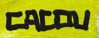 Tableau de CACOU a pour titre  I love 80 style graphique dim : CACOUprix:850
