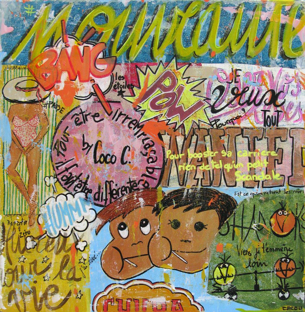 Tableau de CACOU a pour titre  Chupa chups style graphique dim : CACOUprix:250