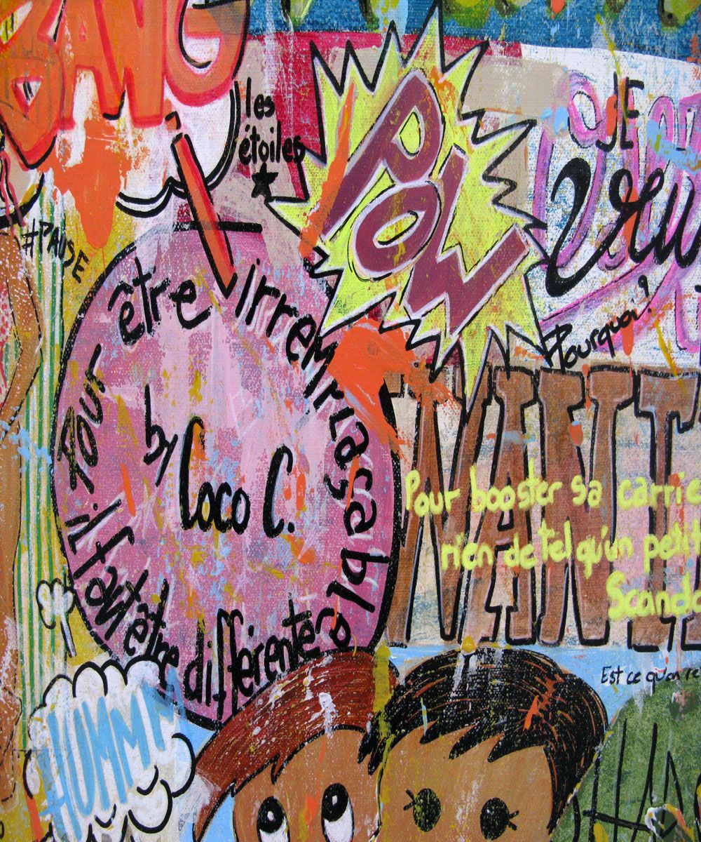 Tableau de CACOU a pour titre  Chupa chups style graphique dim : CACOUprix:250