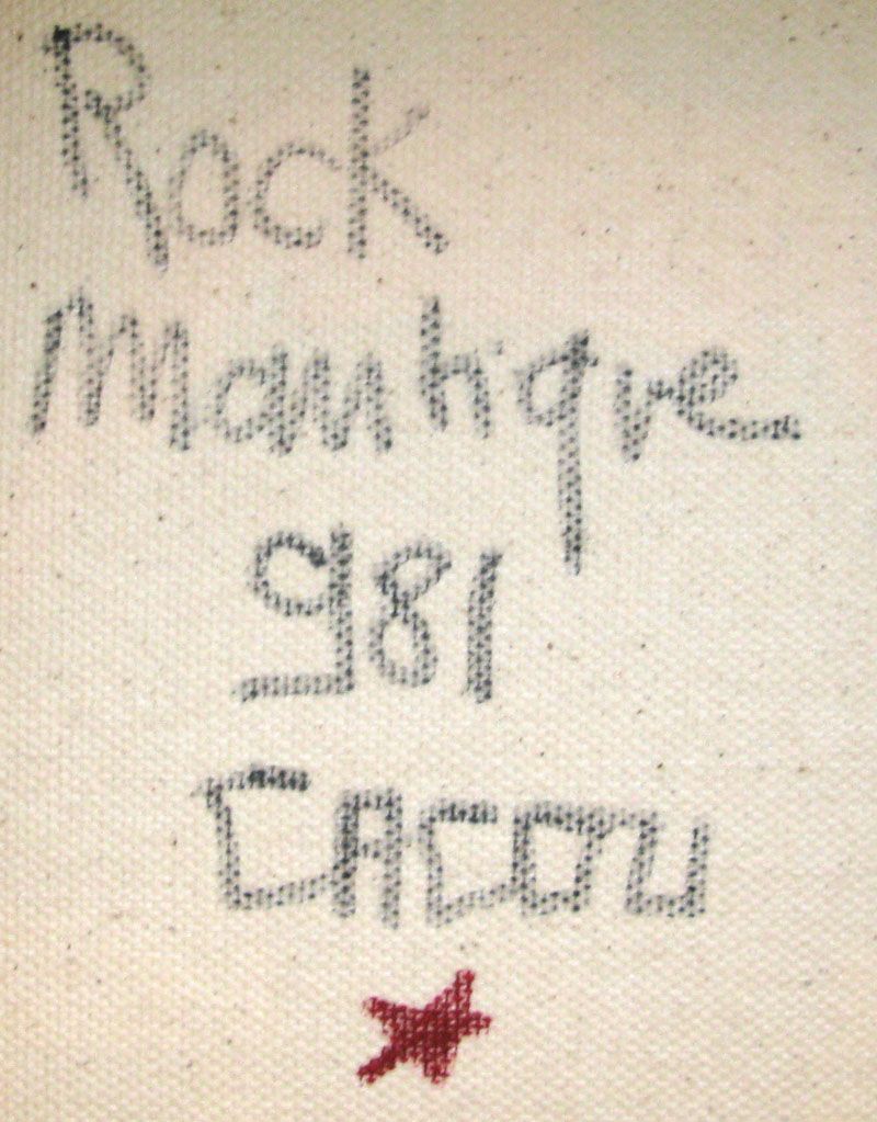 Tableau de CACOU a pour titre  ROCK MANTIQUE style street pop art, graphique dim : CACOUprix:80