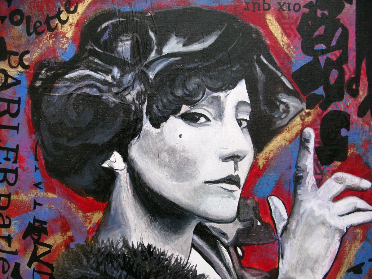Tableau de SARA CHELOU a pour titre  Colette style street pop art, street art dim : SARA CHELOUprix:1100