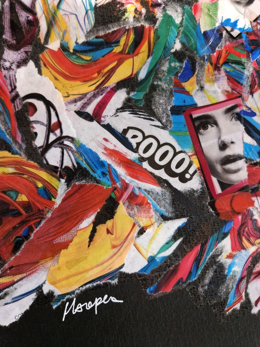Editions d'art de FLOREPEA a pour titre  Not in Paris style graphique dim : FLOREPEAprix:300