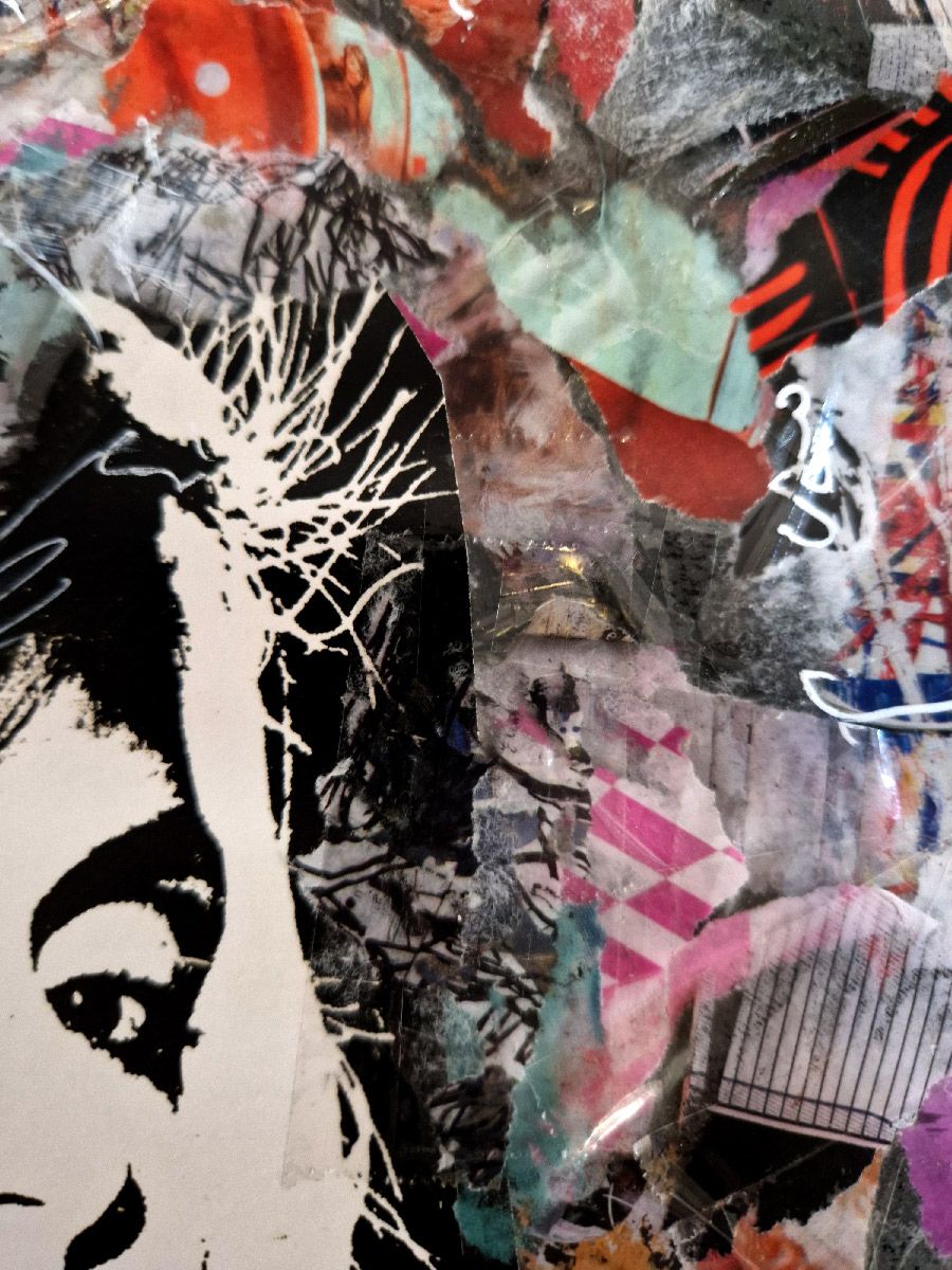 Editions d'art de FLOREPEA a pour titre  Redlips Debbie style graphique dim : FLOREPEAprix:300