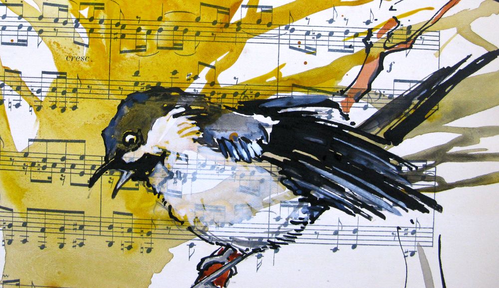 Dessin de CYRIL REGUERRE a pour titre  LE CHANTEUR style figuratif dim : CYRIL REGUERREprix:130