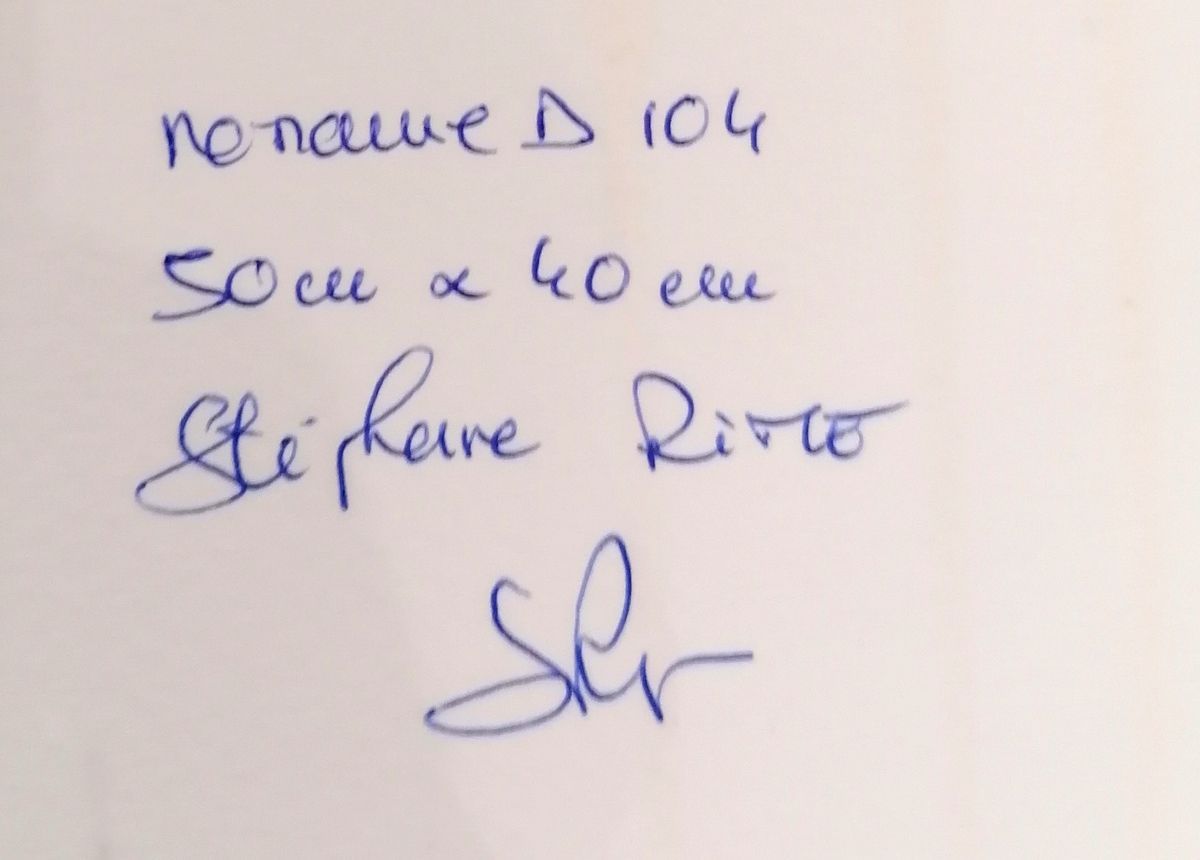 Dessin de STEPHANE RIME a pour titre  Noname D104 style abstrait dim : STEPHANE RIMEprix:100