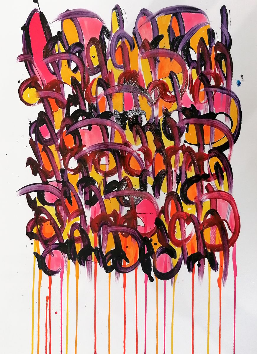 Dessin de STEPHANE RIME a pour titre  Noname D120 style abstrait dim : STEPHANE RIMEprix:140