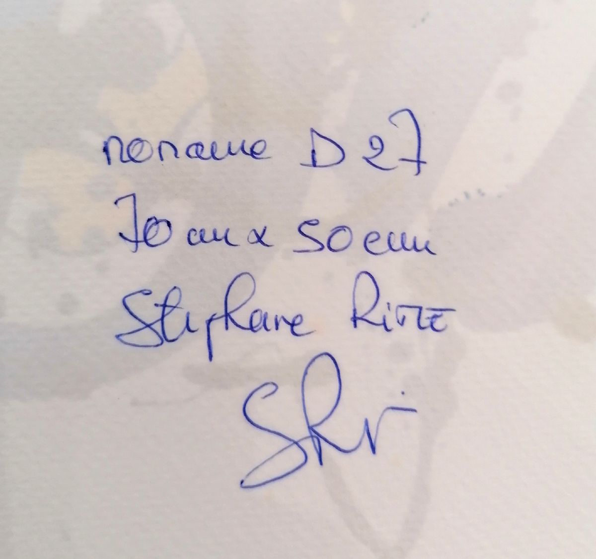 Dessin de STEPHANE RIME a pour titre  Noname D27 style abstrait dim : STEPHANE RIMEprix:140