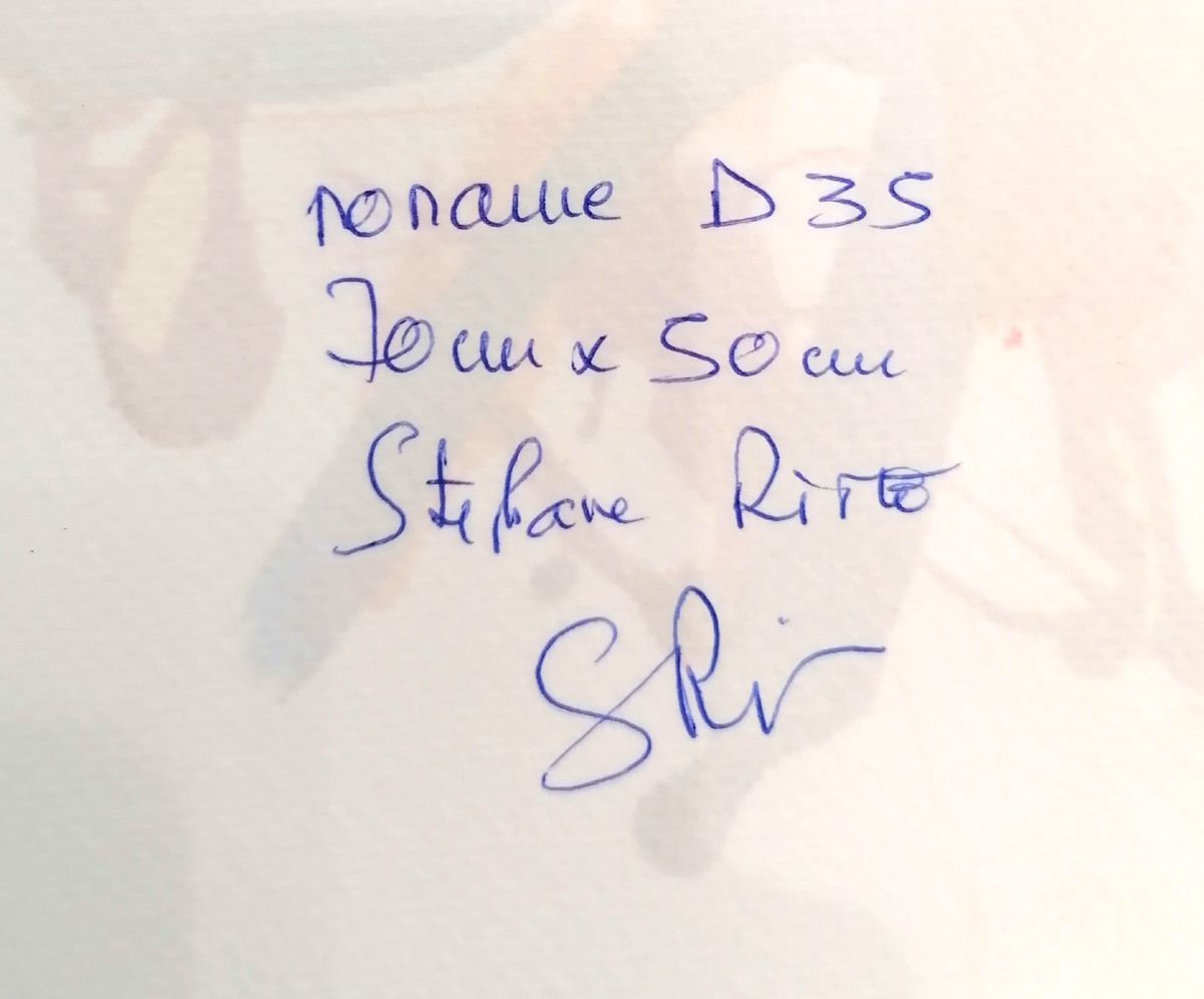 Dessin de STEPHANE RIME a pour titre  Noname D35 style abstrait dim : STEPHANE RIMEprix:140