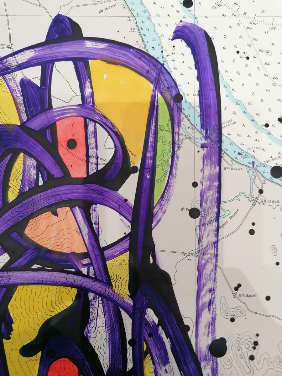 Dessin de STEPHANE RIME a pour titre  Noname D57 style abstrait dim : STEPHANE RIMEprix:140