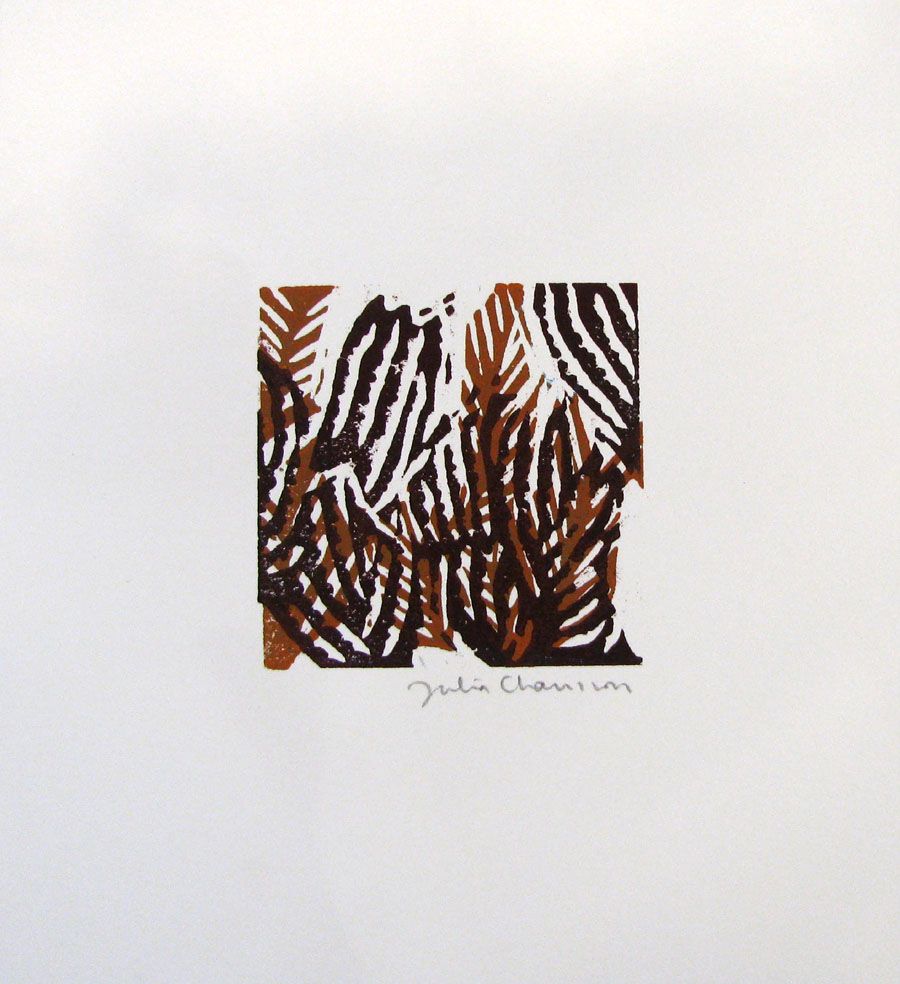 Editions d'art de JULIA CHAUSSON a pour titre  FOUGERE style figuratif dim : JULIA CHAUSSONprix: