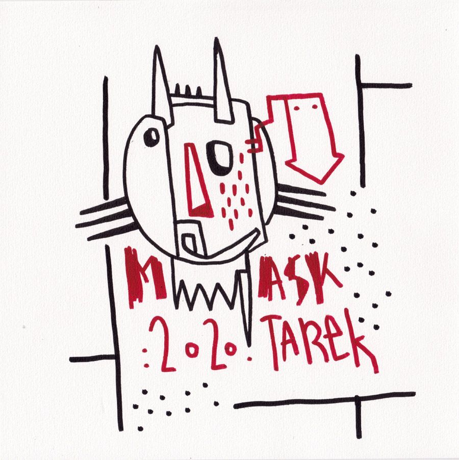 Dessin de TAREK a pour titre  MASK style graphique dim : TAREKprix:
