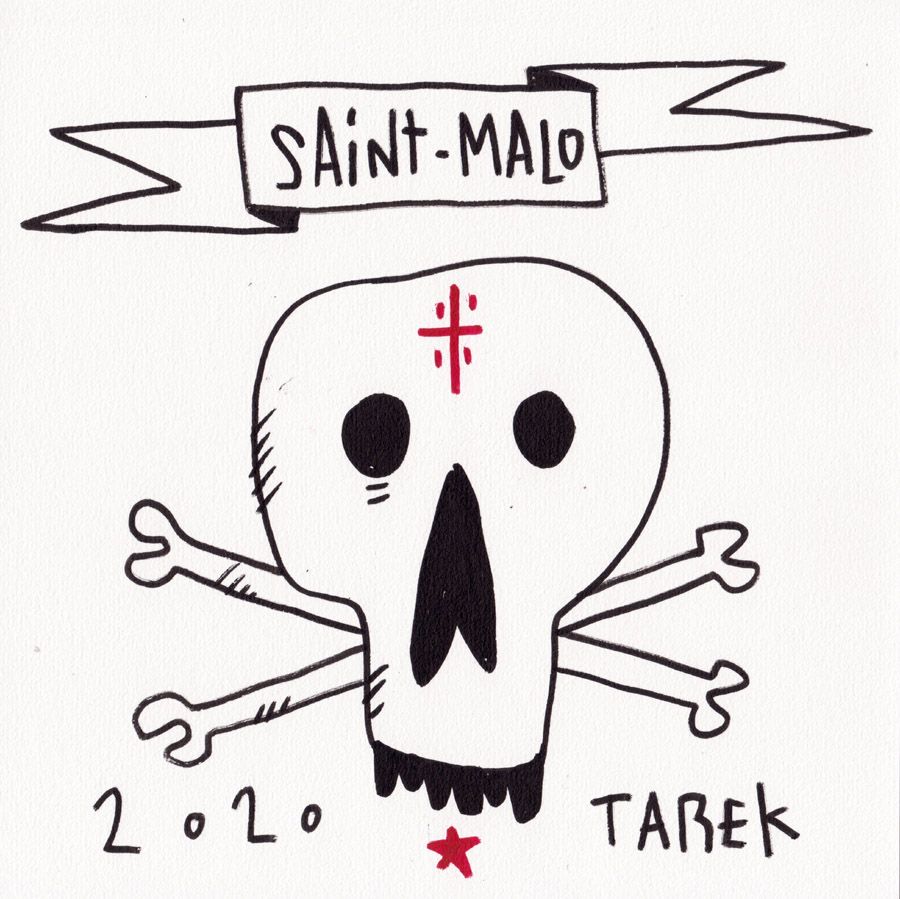 Dessin de TAREK a pour titre  SAINT MALO style graphique dim : TAREKprix: