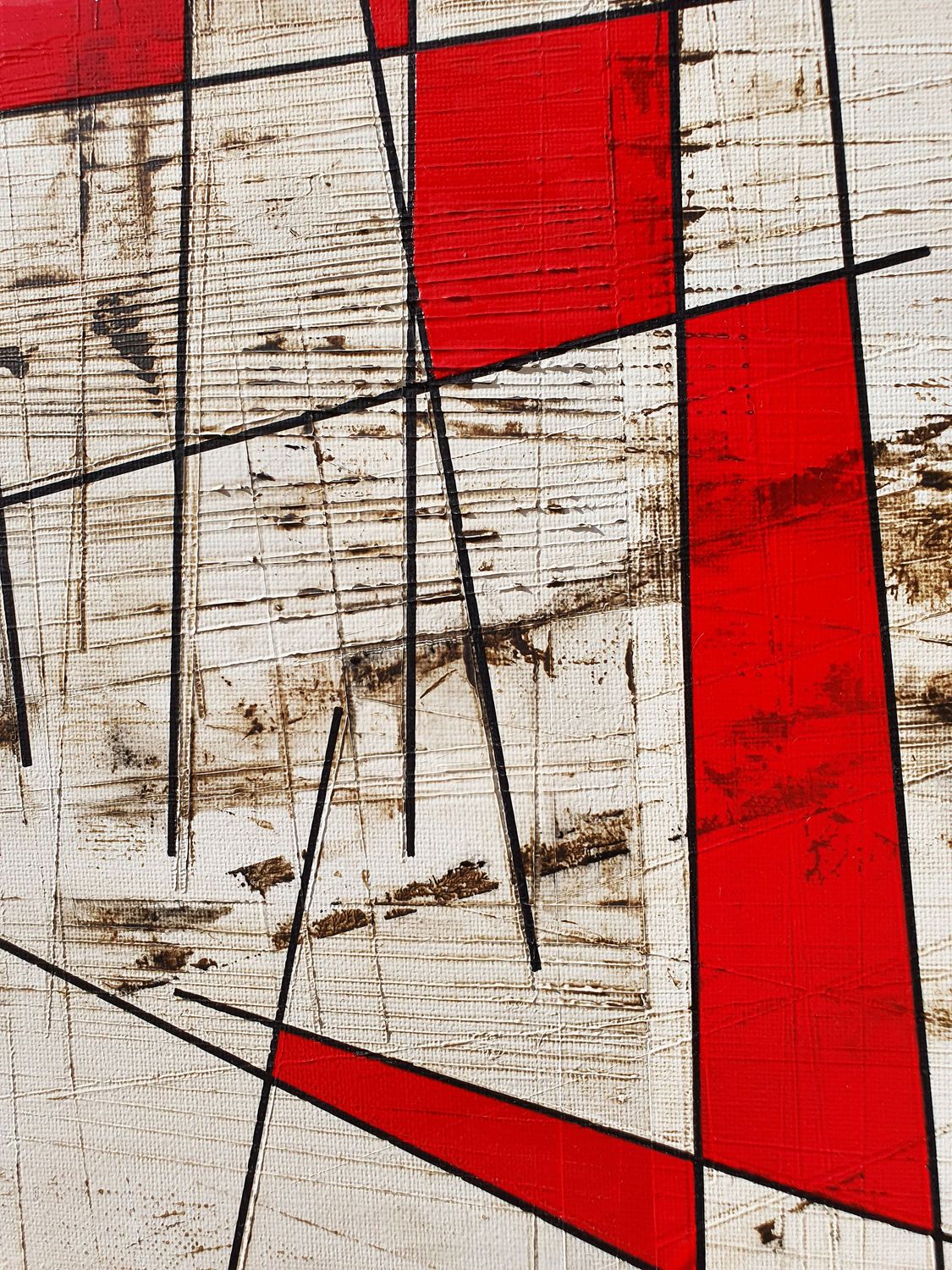 Tableau de LUDOVIC MERCHER a pour titre  ÉCLATS style abstrait dim : LUDOVIC MERCHERprix:750