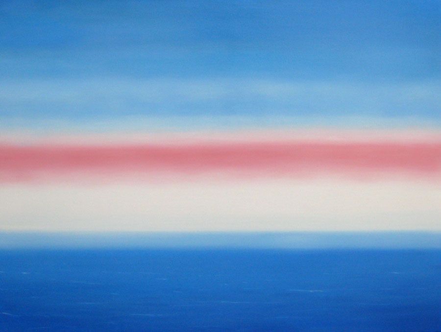 Tableau de ELISE BARAT a pour titre  MICHIGAN LAKE XXVII style abstrait dim : ELISE BARATprix:1100