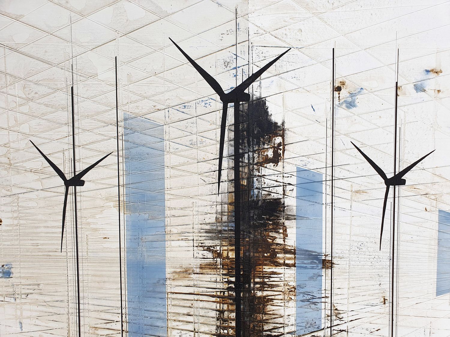 Tableau de LUDOVIC MERCHER a pour titre  ENERGY style abstrait dim : LUDOVIC MERCHERprix:750