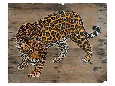Editions d'art de MOSKO a pour titre  JAGUAR style street art  dim : MOSKOprix:250