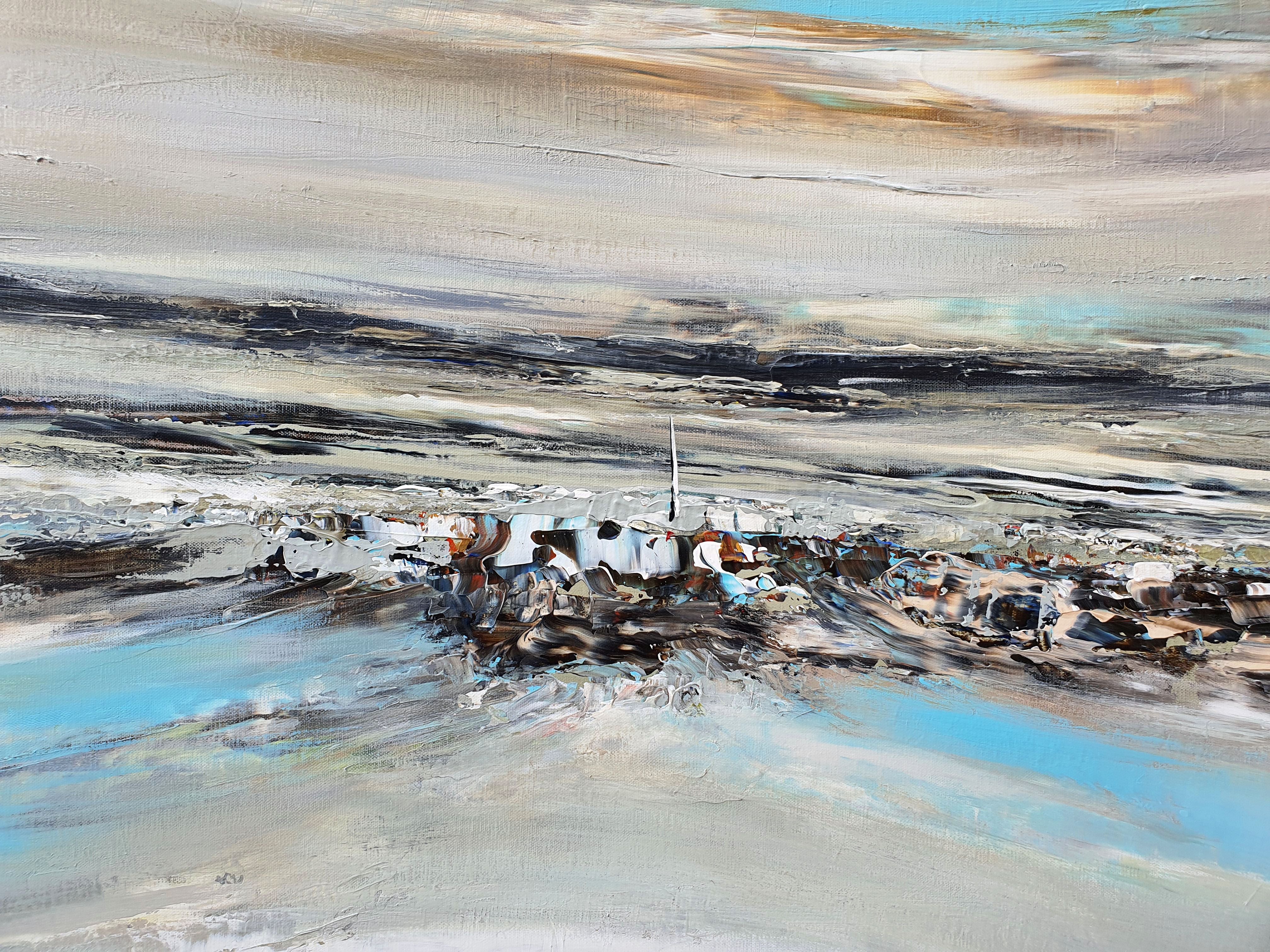 Tableau de RUELLE NICOLAS a pour titre  EXIL style abstrait dim : RUELLE NICOLASprix:1000