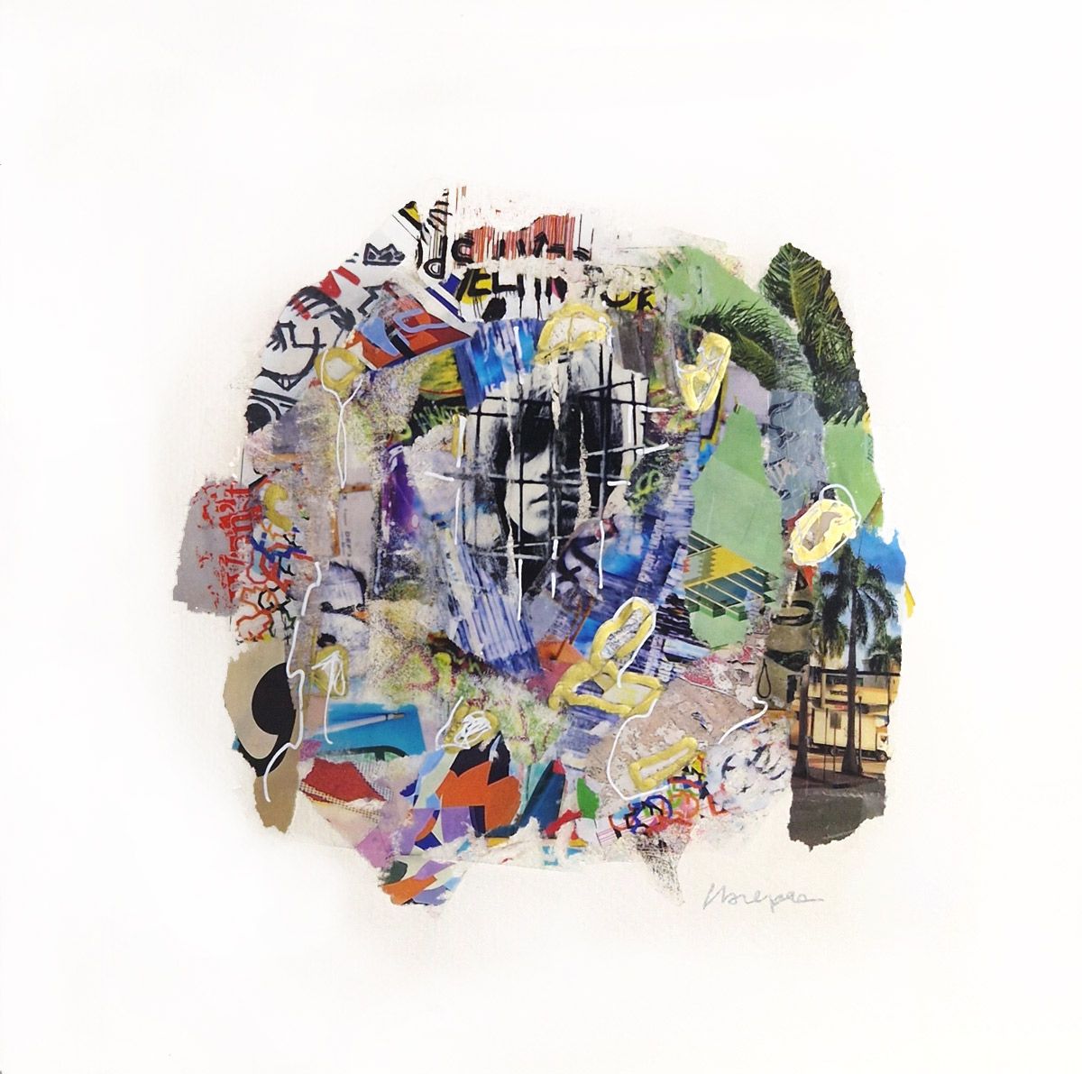 Editions d'art de FLOREPEA a pour titre  Brian J style street art, graphique dim : FLOREPEAprix:100