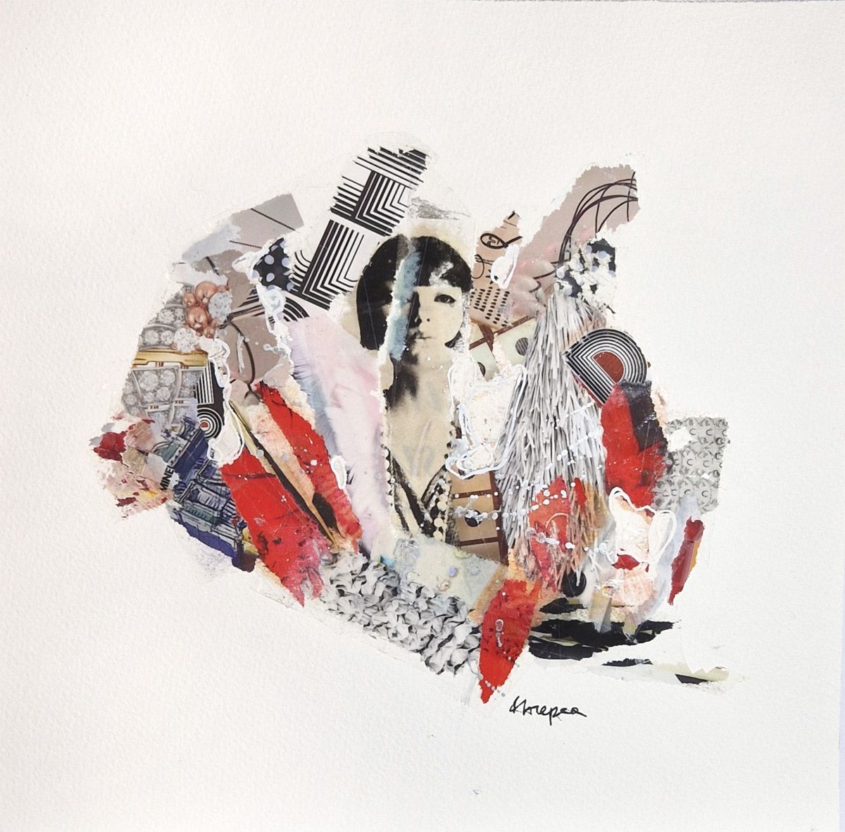 Editions d'art de FLOREPEA a pour titre  Louise style street art, graphique dim : FLOREPEAprix:80