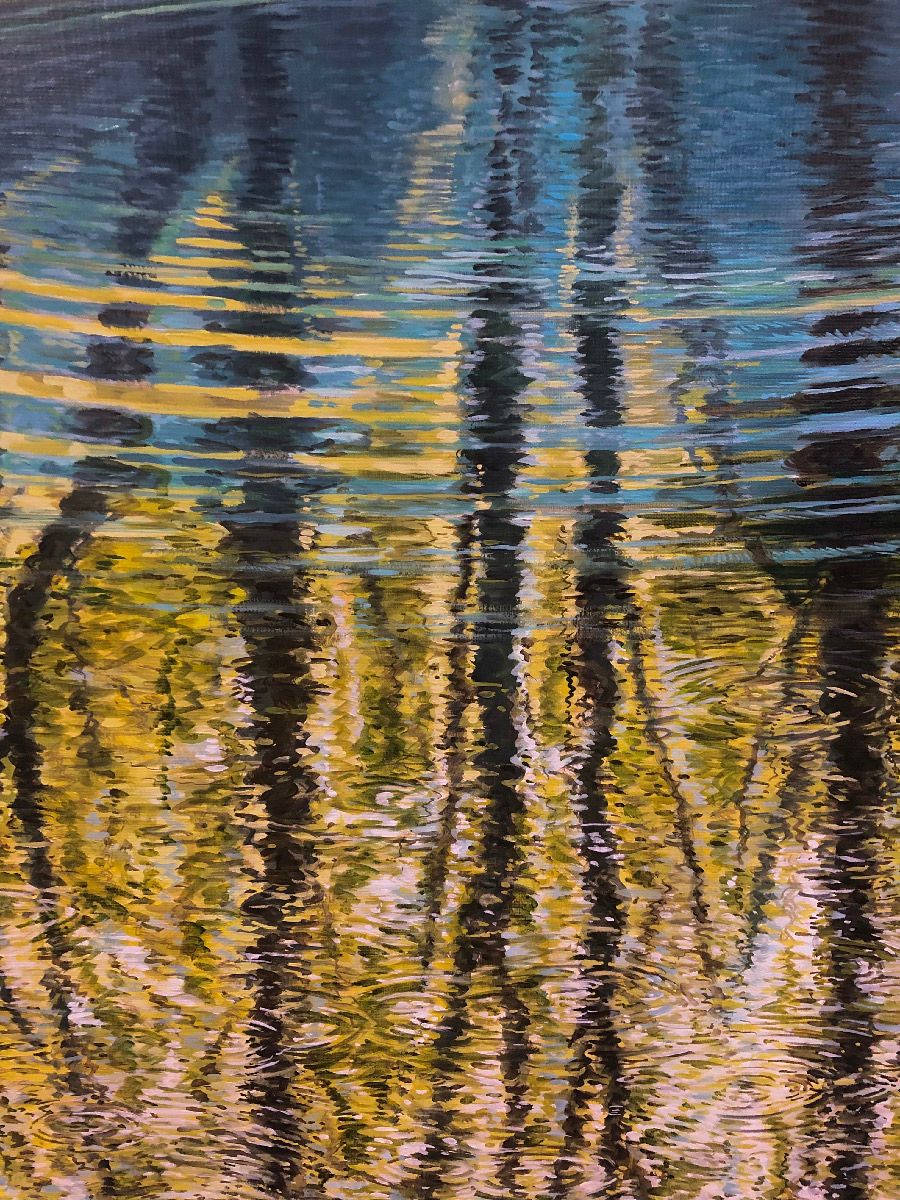 Tableau de ELISE BARAT a pour titre  Petit plongeon au Planney style figuratif dim : ELISE BARATprix:850