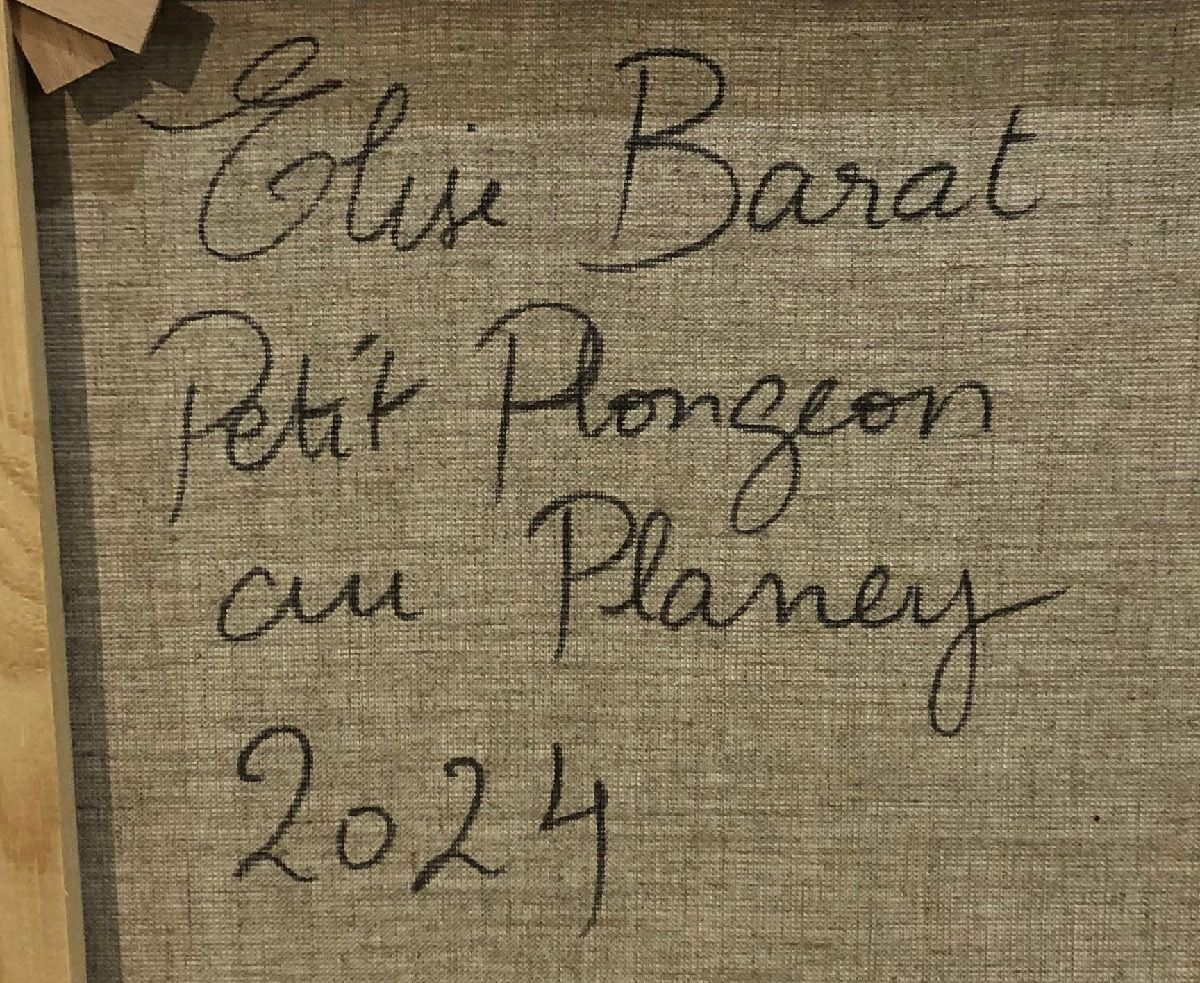 Tableau de ELISE BARAT a pour titre  Petit plongeon au Planney style figuratif dim : ELISE BARATprix:850