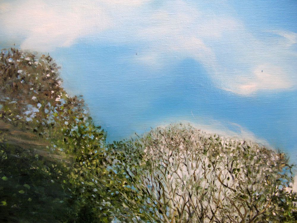Tableau de ELISE BARAT a pour titre  Source du planey II style figuratif dim : ELISE BARATprix:850