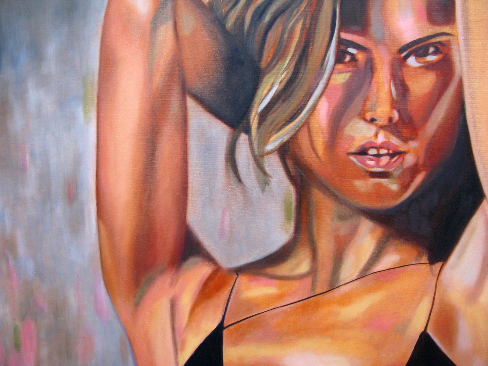 Tableau de EMILIE CREPIN a pour titre  Ivana style figuratif dim : EMILIE CREPINprix:1200