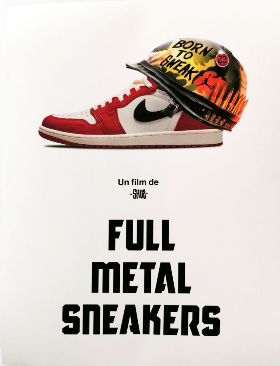 Editions d'art de SHUZ a pour titre  FULL METAL SNEAKERS style figuratif dim : SHUZprix:40