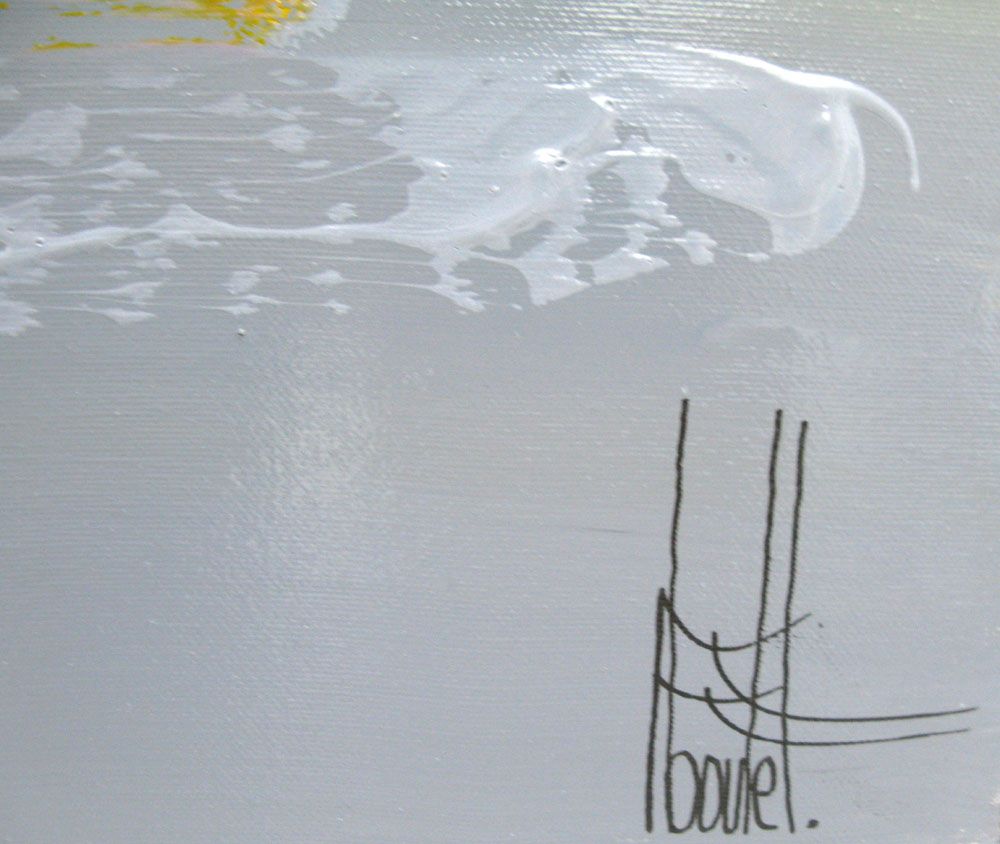 Tableau de F. BOUTET a pour titre  MARINE ABSTRAITE style figuratif dim : F. BOUTETprix:1000