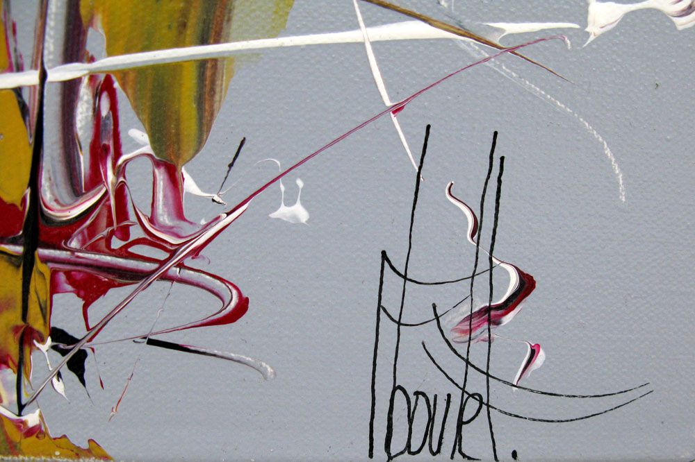 Tableau de F. BOUTET a pour titre  MARINE ABSTRAITE 2022-01 style abstrait dim : F. BOUTETprix:400