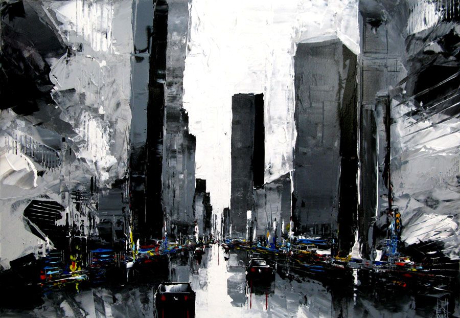 Tableau de F. BOUTET a pour titre  PAYSAGE URBAIN III style no dim : F. BOUTETprix:850