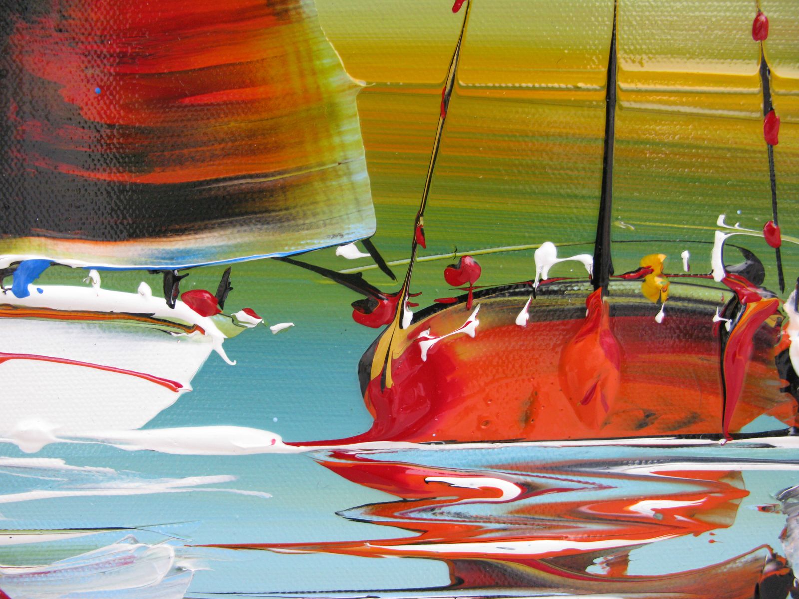 Tableau de F. BOUTET a pour titre  MARINE ABSTRAIT 111 style no dim : F. BOUTETprix:300