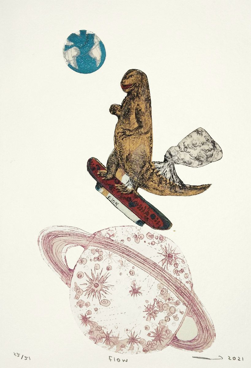 Editions d'art de ATSUKO ISHII a pour titre  Flow style figuratif dim : ATSUKO ISHIIprix:60