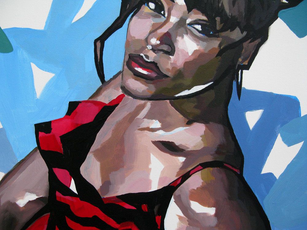 Tableau de FRESHA D a pour titre  Aya style figuratif dim : FRESHA Dprix:480