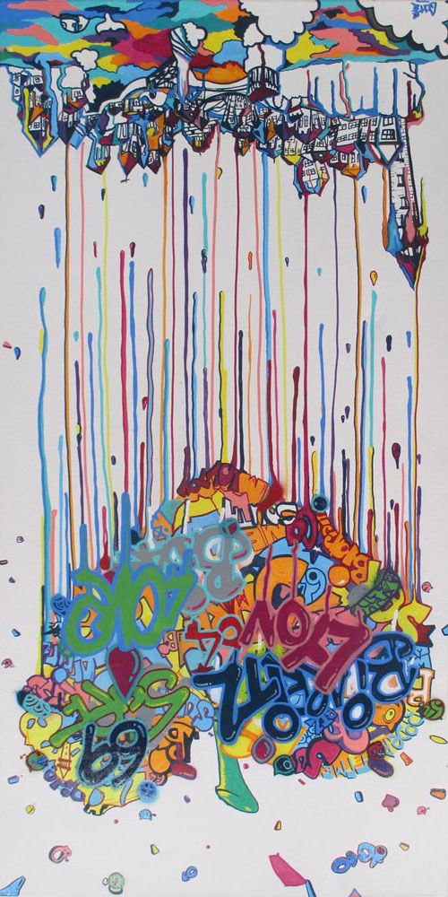 Tableau de GUTI a pour titre  BIARRITZ MON AMOUR style no dim : GUTIprix: