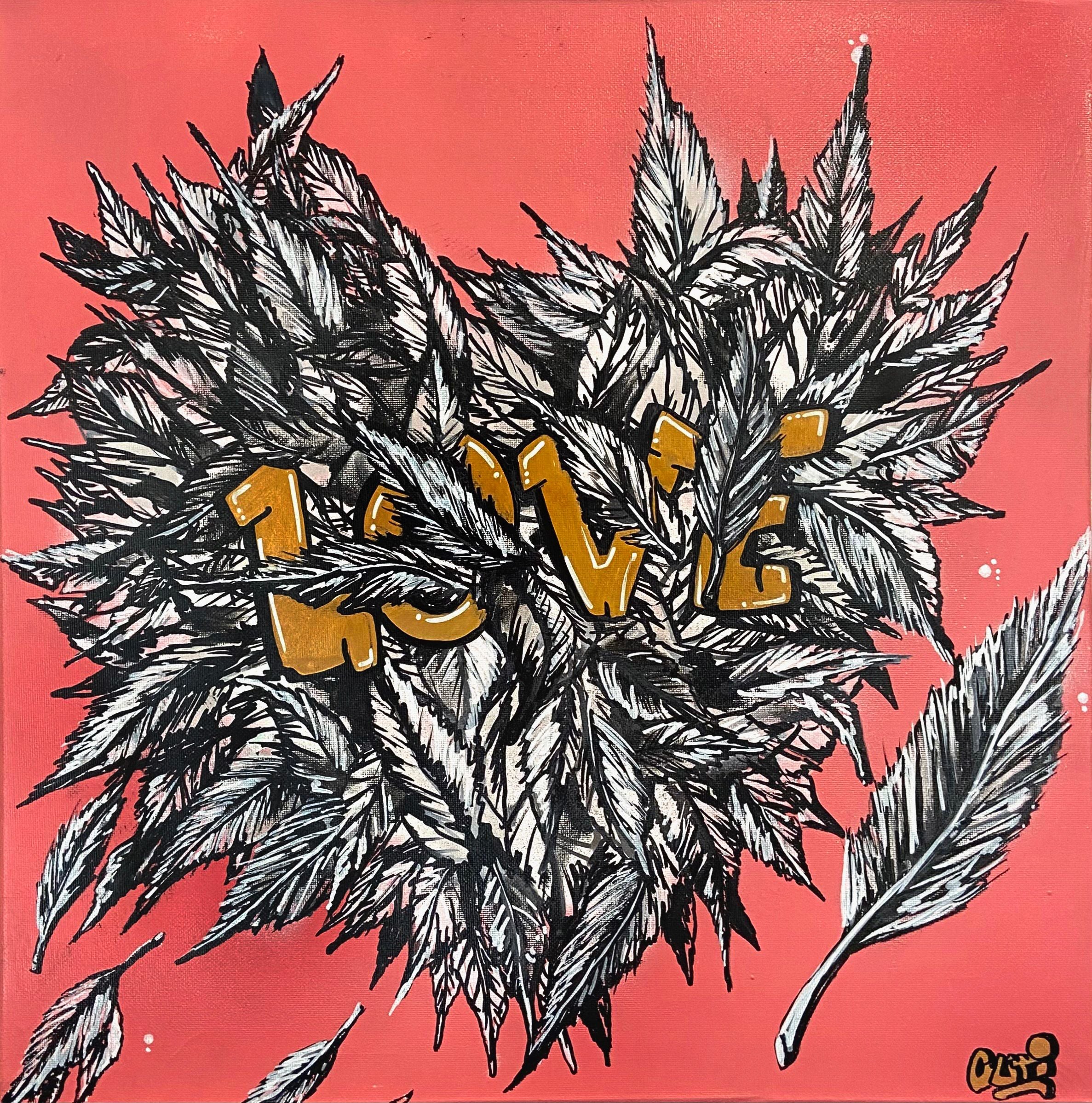 Tableau de GUTI a pour titre  Douceur style street art dim : GUTIprix:250