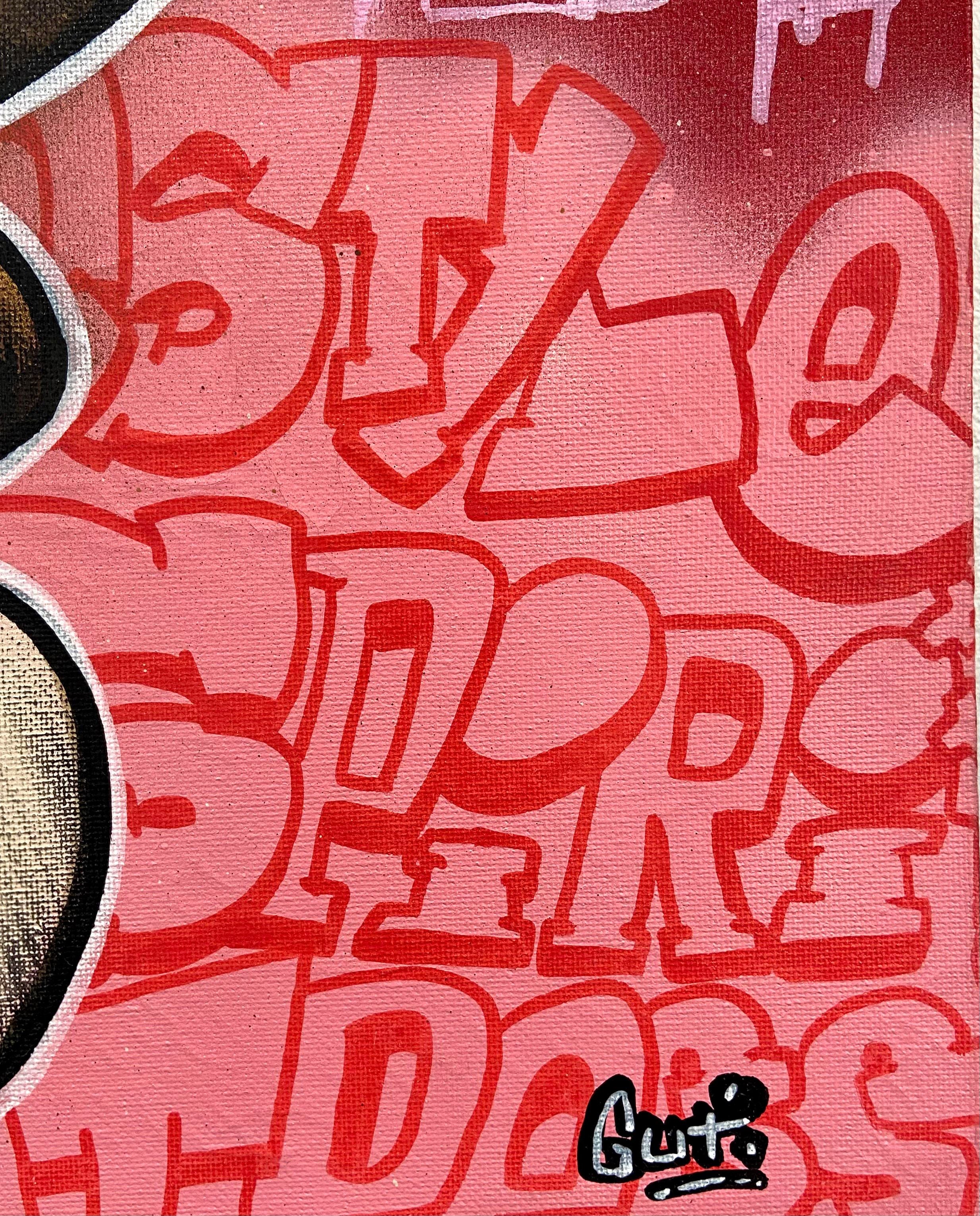 Tableau de GUTI a pour titre  Forever young style street art dim : GUTIprix:250