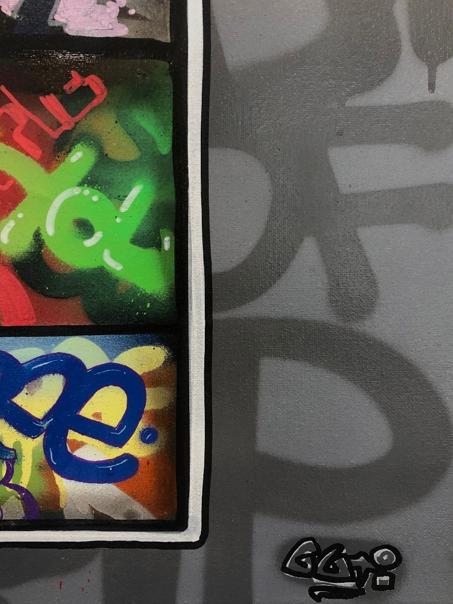 Tableau de GUTI a pour titre  For the Fun style street art dim : GUTIprix:490