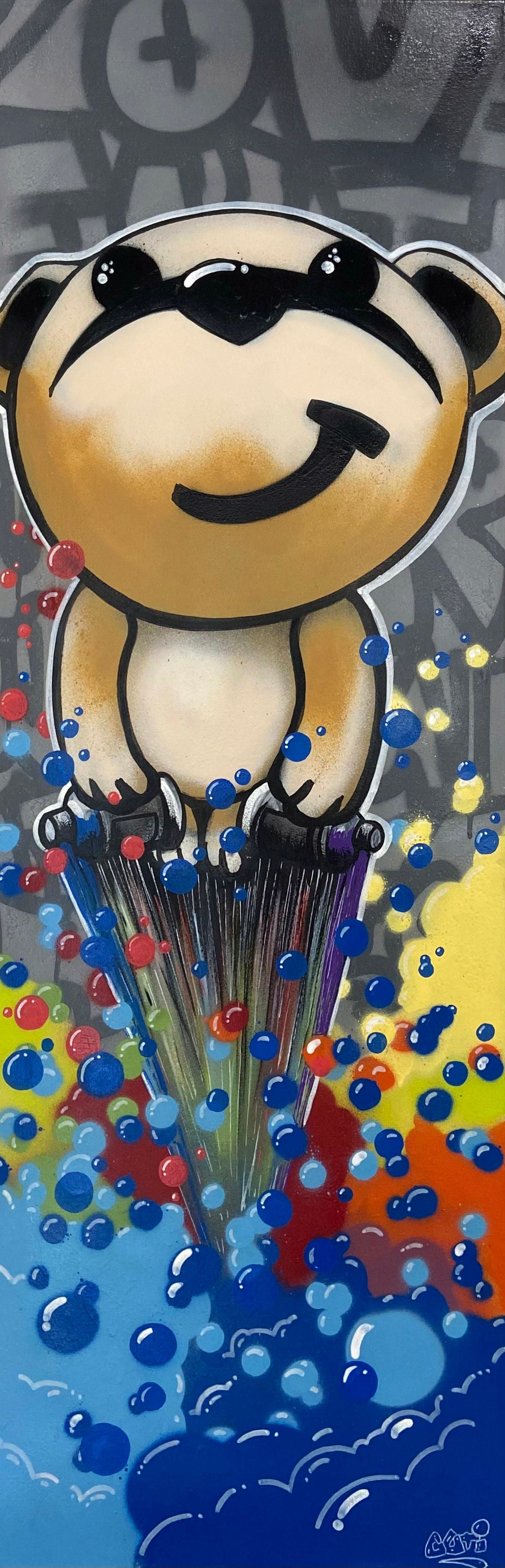 Tableau de GUTI a pour titre  Young Timer style street art dim : GUTIprix:550