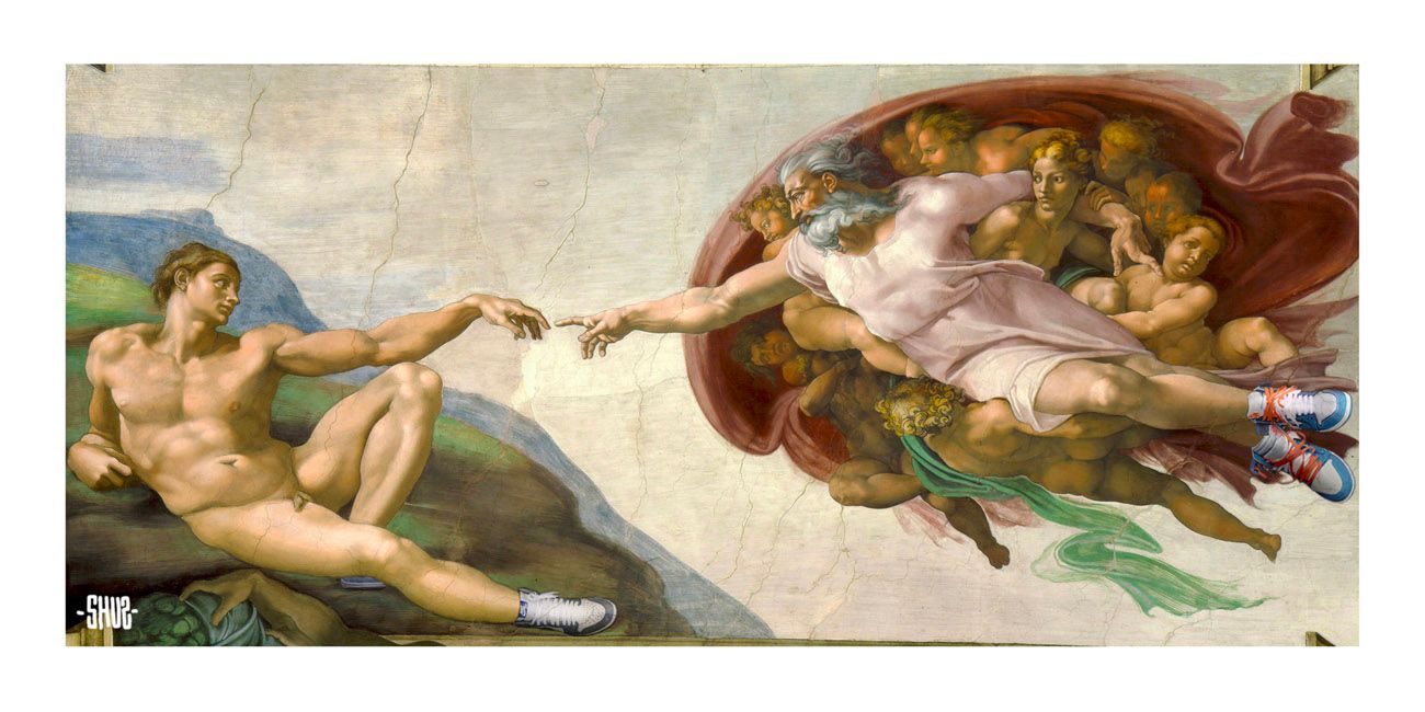Editions d'art de SHUZ a pour titre  God's Plan style figuratif dim : SHUZprix:40