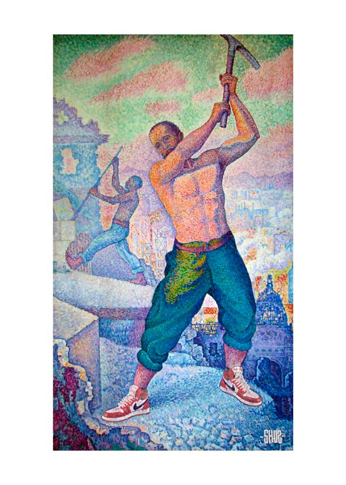 Editions d'art de SHUZ a pour titre  Golddigger style figuratif dim : SHUZprix:40