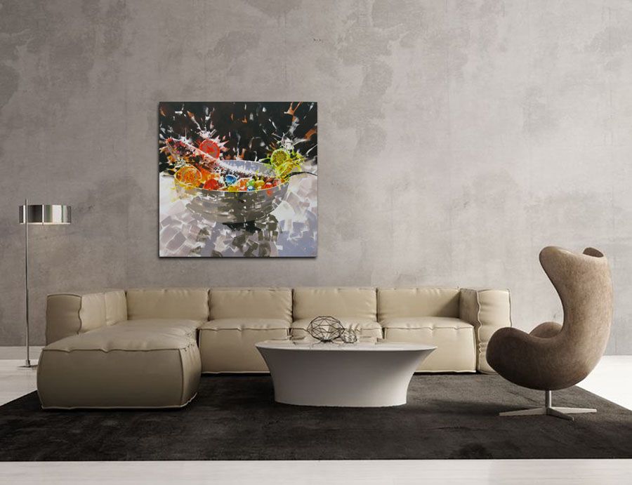 Tableau de HEATON RUDYARD a pour titre  BAR ET SUCETTES style figuratif dim : HEATON RUDYARDprix:3100