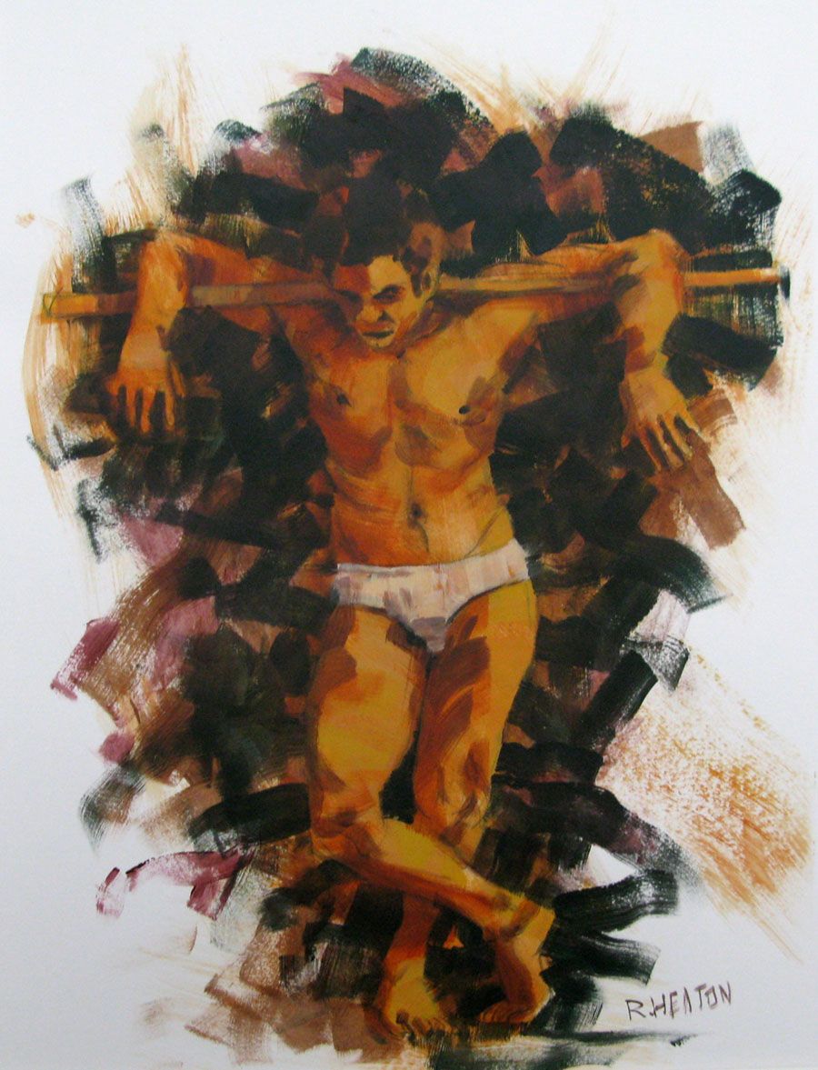 Dessin de HEATON RUDYARD a pour titre  SANS TITRE 4 style figuratif dim : HEATON RUDYARDprix:240