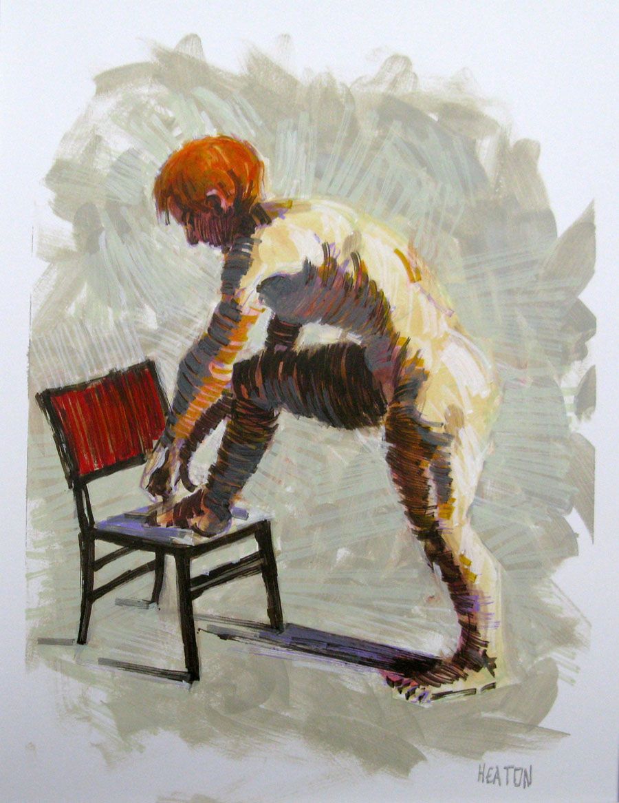 Dessin de HEATON RUDYARD a pour titre  SANS TITRE 5 style figuratif dim : HEATON RUDYARDprix:240
