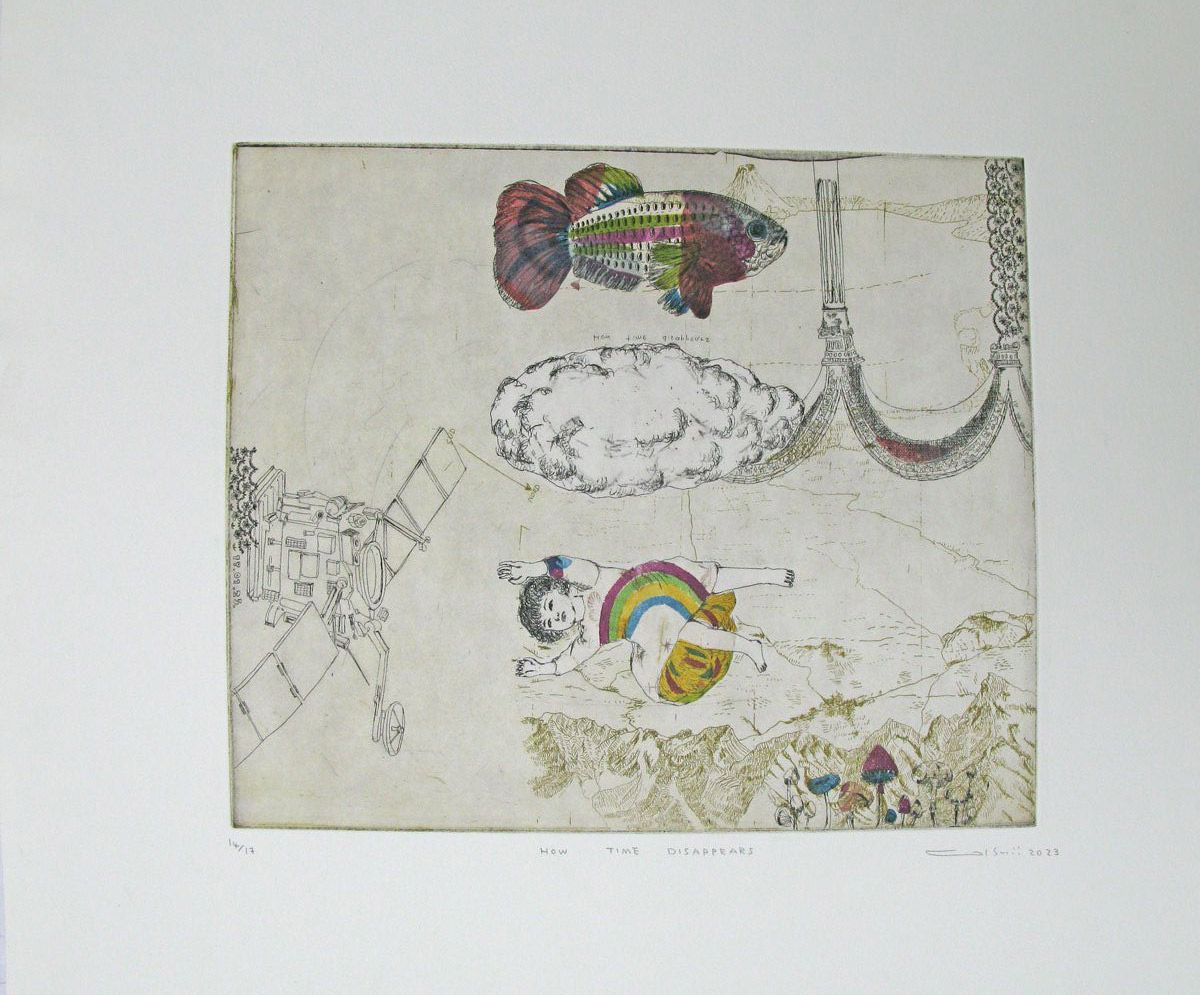 Editions d'art de ATSUKO ISHII a pour titre  HOW TIME DISAPPEARS style figuratif dim : ATSUKO ISHIIprix:250