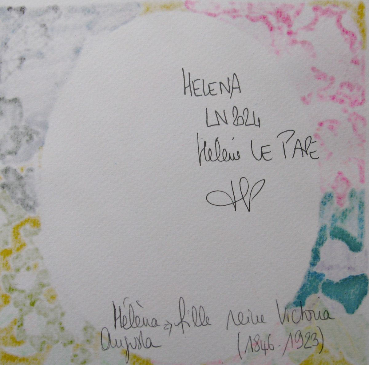 Dessin de LN LE PAPE a pour titre  Helena style graphique dim : LN LE PAPEprix:60