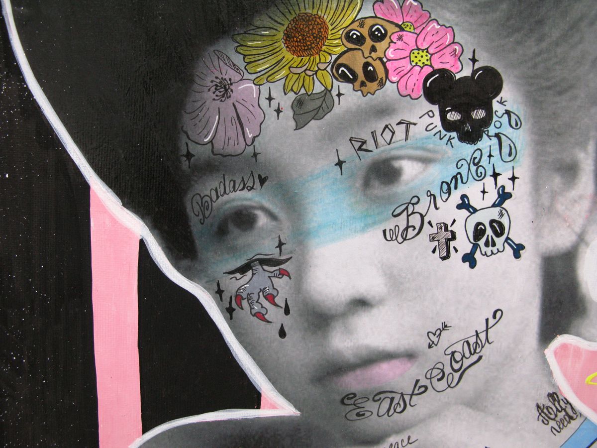 Tableau de LN LE PAPE a pour titre  Hope and paradise style street pop art dim : LN LE PAPEprix:300
