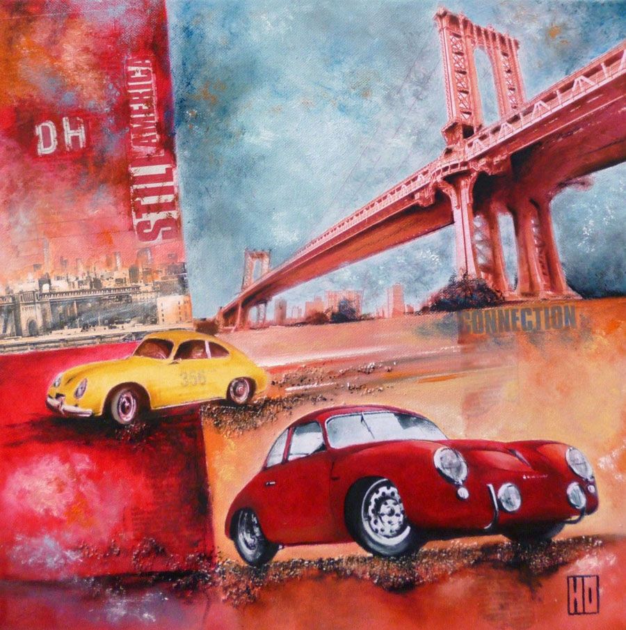 Tableau de HUBERT OLLIVIER a pour titre  CONNECTION style figuratif dim : HUBERT OLLIVIERprix: